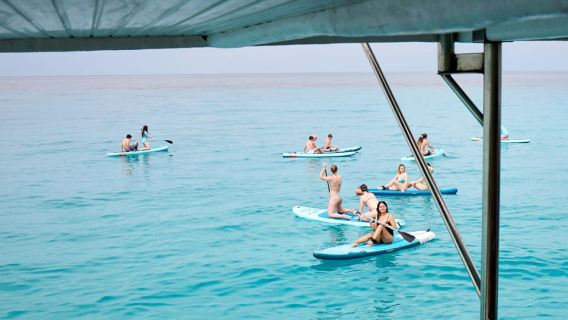 Ibiza: Formentera Catamaran Cruise, Free Time & Sunset Party