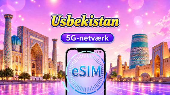 Uzbekistan 5G eSIM | Understøtter Google Maps / TikTok | Daglig pakke/Datapakke | 1-30 dage | 24 timers fakturering | QR-kode