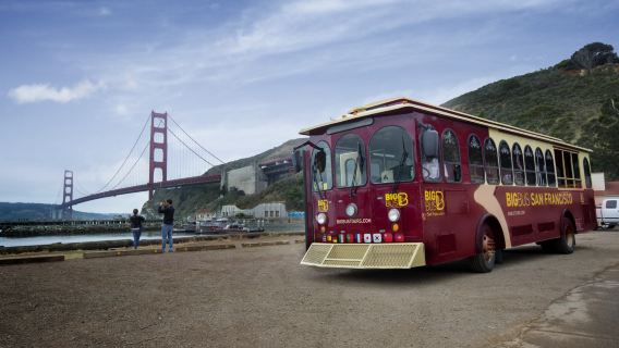 Американский BIG BUS Сан-Франциско экскурсионный автобус - дневной автобус с возможностью выхода и посадки/панорамный ночной автобус