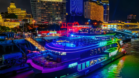 Xiamen Night Cruise, Luxury Sea Cruise Ticket, Yujian 77, Maritime Music and Dining Show (Buffet Included)