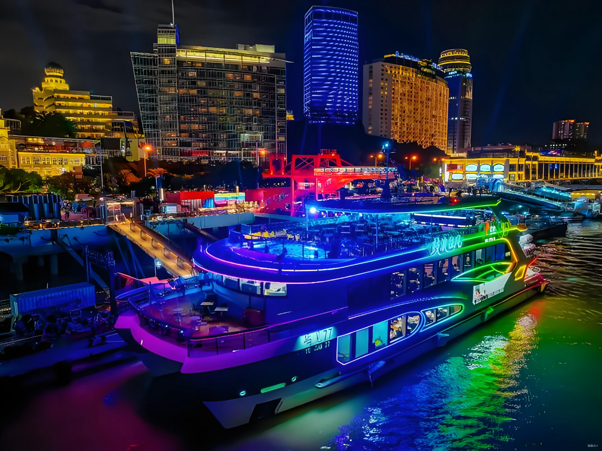 Xiamen Night Cruise, Luxury Sea Cruise Ticket, Yujian 77, Maritime Music and Dining Show (Buffet Included)