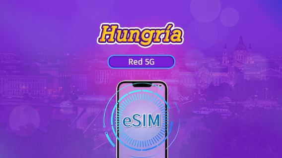 Hungría| eSIM 5G/4G | Plan Completo | Facturación cada 24 horas | 7-30 días | Código QR