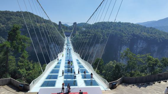 Zhangjiajie:Glass Bridge & Canyon Ticket with the transfer