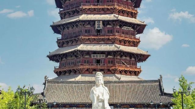 Lawatan Setengah Hari ke Menara Kayu Daerah Ying + Kuil Jingtu [Pakej Premium] [1.5 Jam Mendalam] [Pakej Persendirian]