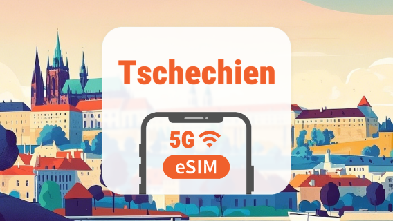 Tschechien 5G eSIM | Dual-Netzwerk • KI-Apps & TikTok | 1–30 Tage | QR-Code