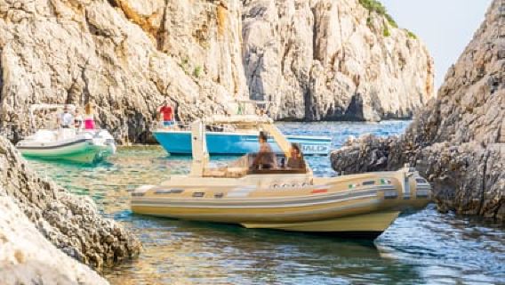 RIB-Boat Excursion among Cliffs, Caves and Dream Beaches