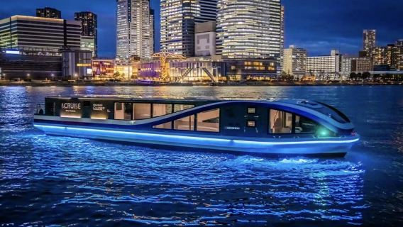 Tokyo Körfezi gece manzarası turu (Toyosu tekne turu + LaLaport + Tokyo Kulesi)