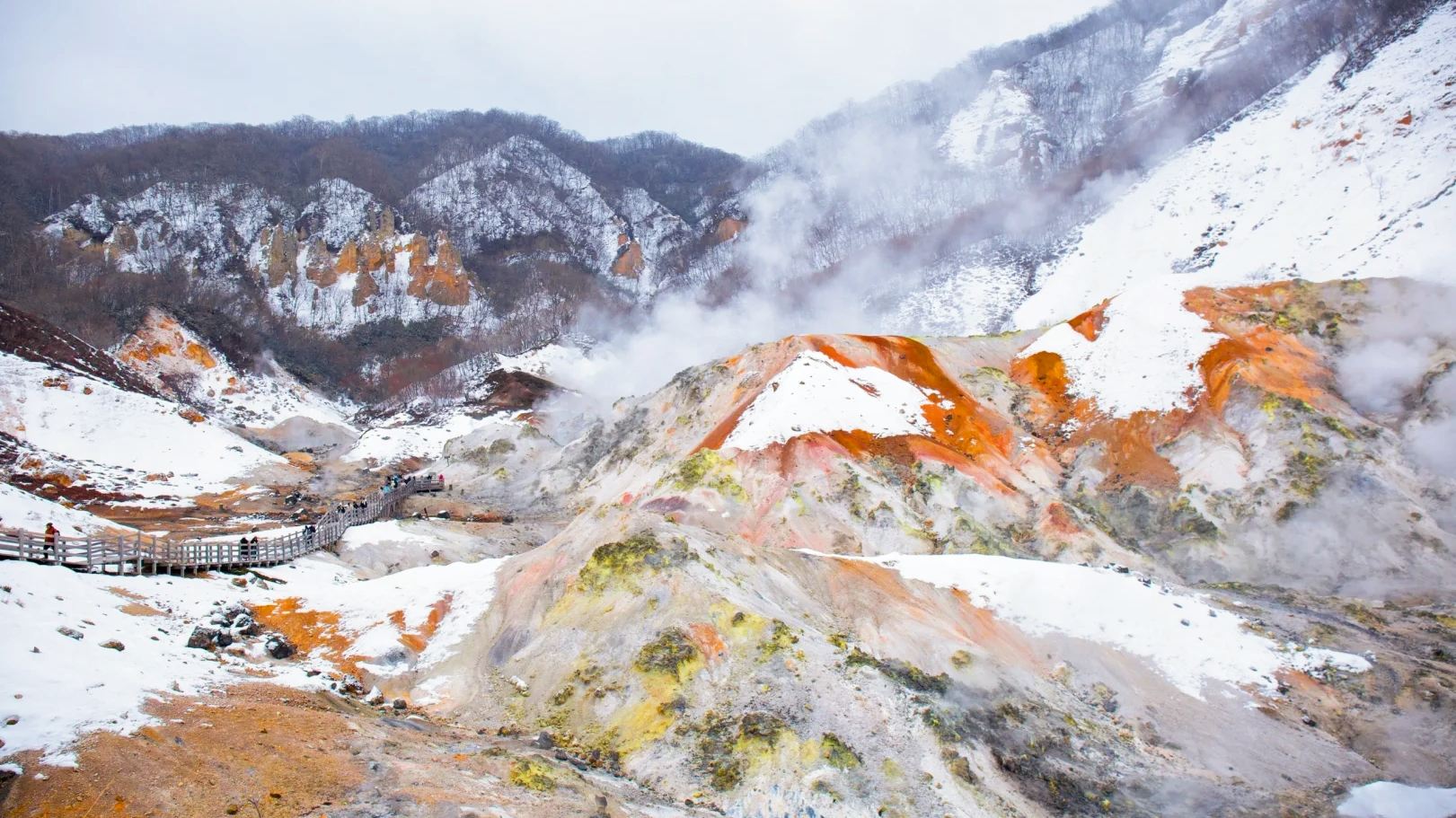 [Hokkaido Noboribetsu Scenic Day Tour] Lake Tōya + Showa Shinzan Bear Ranch + Noboribetsu Jigokudani Valley
