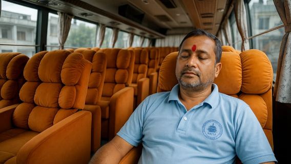 Pokhara ️ Kathmandu: VIP Luxury Sofa Bus Transfer (Rainbow)