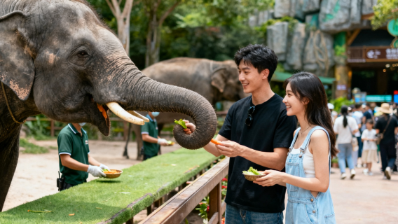 湖州龍之夢動物世界旅拍【跟拍攝影親子照情侶閨蜜兒童跟拍家庭旅拍】