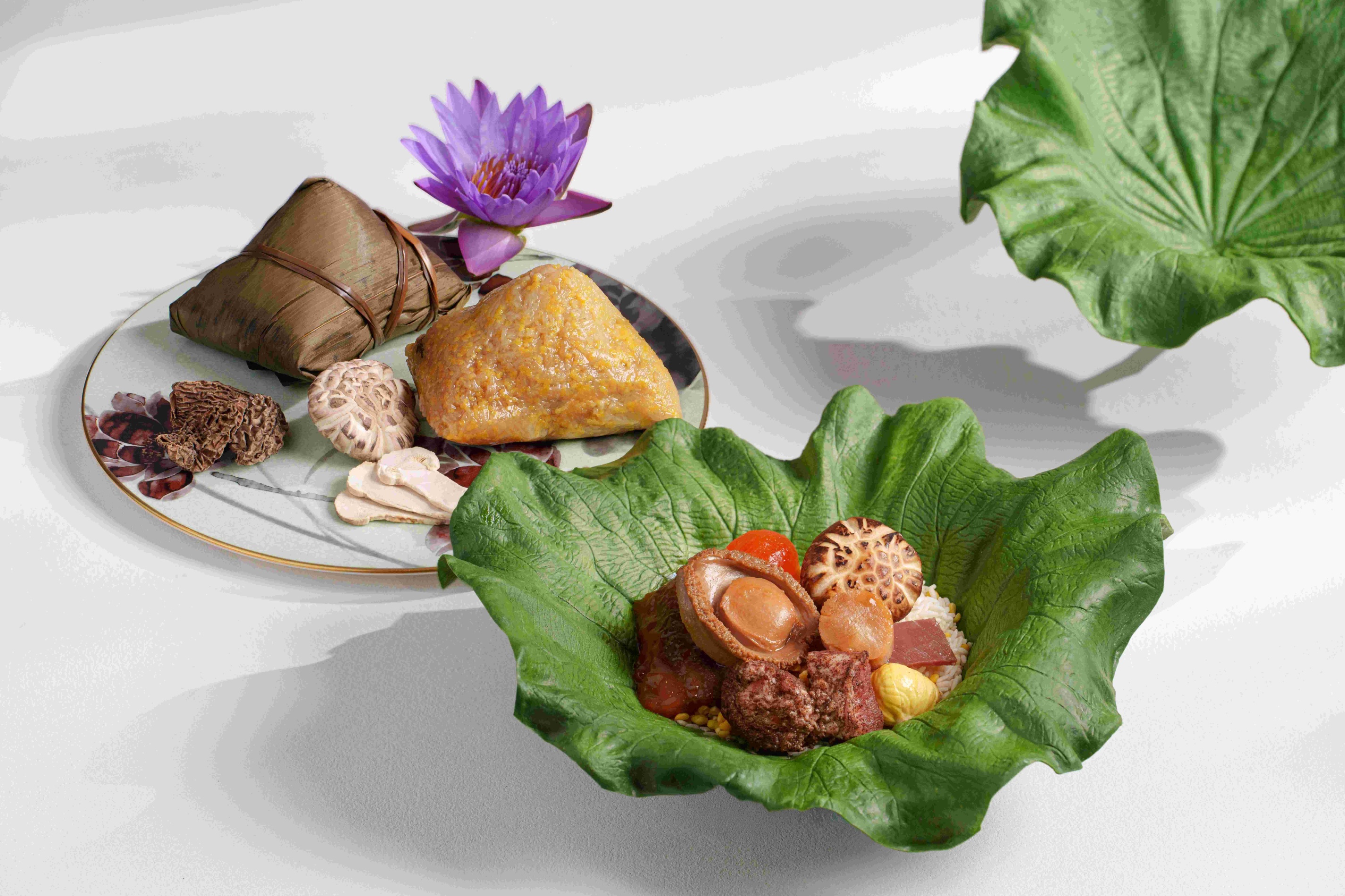 【低至64折起】明閣（香港康德思酒店）｜鮑珍瑤參裹蒸糭 / 鮑珍瑤參裹蒸糭配明閣自家製XO醬 / 雲南羊肚菌小米養生素糭｜外賣自取