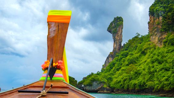 Experiencia de salida al mar en Krabi: opciones entre las 4 islas mágicas, isla Roja, islas Phi Phi o esnórquel al atardecer