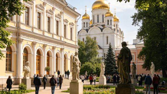 Однодневный тур по классическим достопримечательностям Москвы: Красная площадь, Кремль, Московское метро