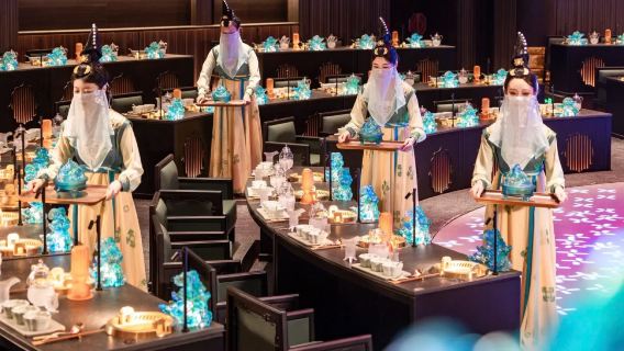 HONG DING YAN hot pot in Chengdu, China | Immersive hot pot dining show + classical performance—optional Hanfu costume