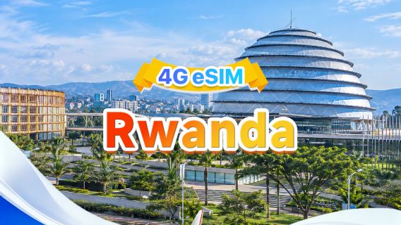 Rwanda eSIM | Compatible avec toutes les IA et TikTok | 500MB/jour-30GB au total | 1-30 jours | Facturation sur 24 heures | QR code