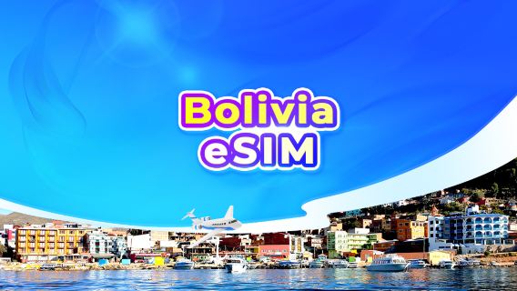 Bolívia eSIM | All AI & TikTok | Pacote diário/Pacote de dados | Cobrança por 24 horas | QR code