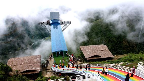 Small Group Sapa Dragon Cloud Glass Bridge and Silver Waterfall Half-Day Tour