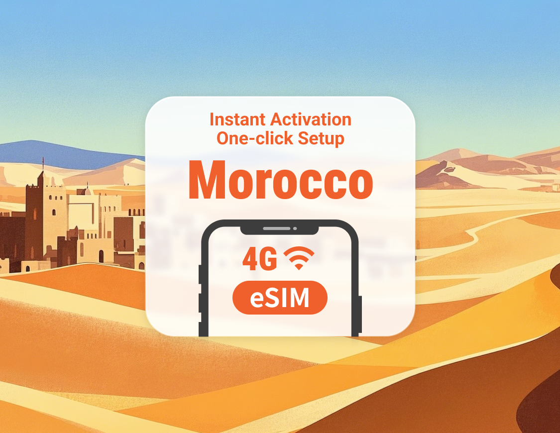 Morocco eSIM | ChatGPT & TikTok | 1–30 Days | Instant QR