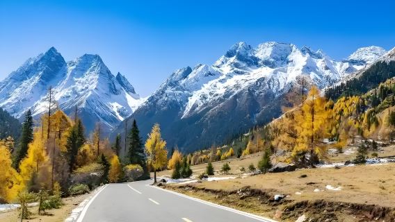 Direct bus from Chengdu city to Mount Siguniang. Enjoy a comfortable bus ride to the scenic area.