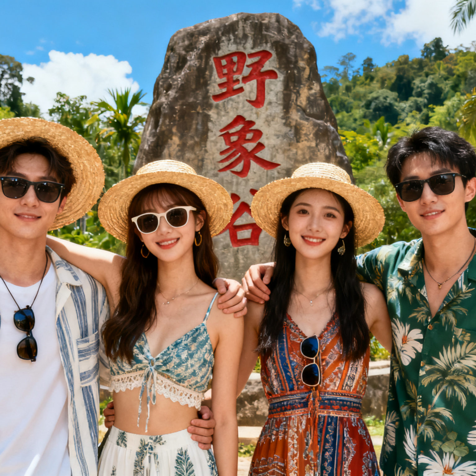 Fotoshoot in het wildolifantendal van de Dai autonome prefectuur Xishuangbanna[Fotoshoots voor stellen, vriendinnen, kinderen en gezinnen tijdens reizen]