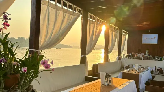Featured tour with 3 reviews: Luang Prabang 2.5-Hour Mekong River Sunset Cruise + Dinner