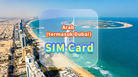 [Arab Saudi (termasuk Dubai)] Kartu SIM Data 5G | Etisalat | Kartu SIM Data Kecepatan Tinggi | Pilihan Hari | Pasang dan Pakai | Penjemputan di Bandara Hong Kong