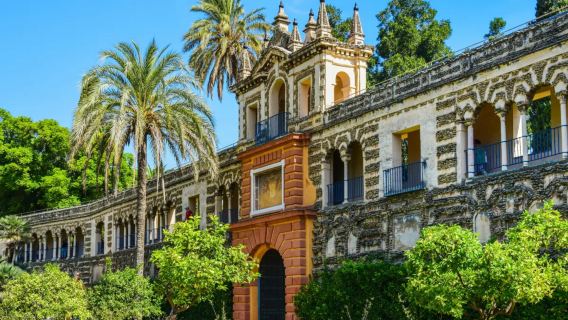 Halbtagestour durch den Königspalast von Sevilla, Spanien|Beinhaltet vorab gebuchte Ticket und einen professionellen, Reiseleiter .