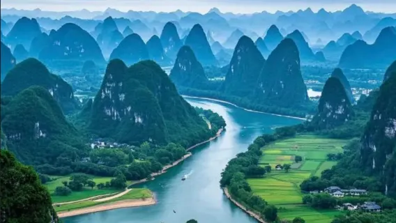 Li River 4-Star Cruise: Guilin to Yangshuo with Lunch & Hotel Transfer