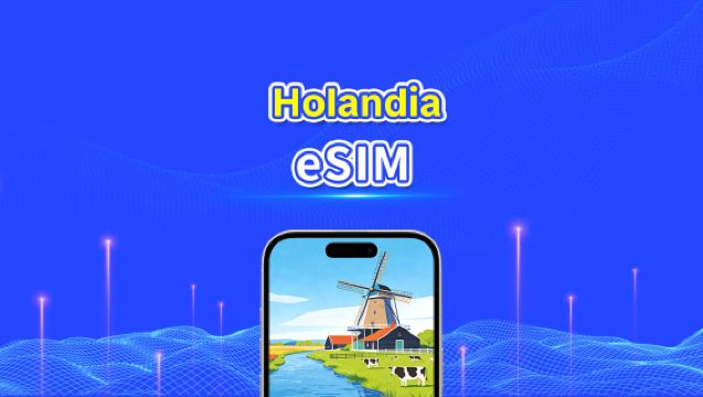 Holenderska eSIM | Szybki transfer danych | 5G/4G | Pakiety dzienne/pakiety danych | 24 godziny | 1-30 dni | Kod QR