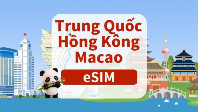 eSIM 5G dành cho Trung Quốc đại lục/Hồng Kông/Ma Cao | Gói cước hàng ngày/Gói cước tổng cộng | 1-180 ngày | Thanh toán hàng ngày | Mã QR