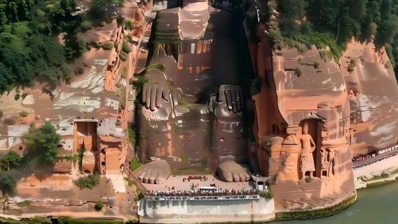 Buddha Gergasi Leshan [Lawatan Peribadi dengan Pemandu Pelancong] [Penerangan Berpandu Bahasa Cina 1.5 Jam/Termasuk Fon Telinga/Tiada Penggabungan dengan Pelancong Lain]