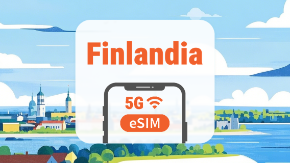 Finlandia 5G eSIM | Podwójna sieć • Wszystkie AI & TikTok | 1–30 dni | Kod QR