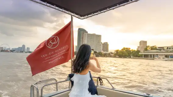 浪漫日落遊船票：曼谷湄南河 (Chao Phraya River) 黃昏遊船連雞尾酒及氣泡酒，前往鄭王廟
