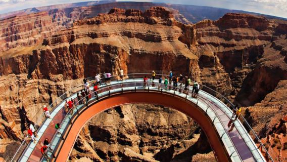 MEJOR excursión de un día al West Rim del Gran Cañón y a la presa Hoover desde Las Vegas con almuerzo opcional y pasarela aérea