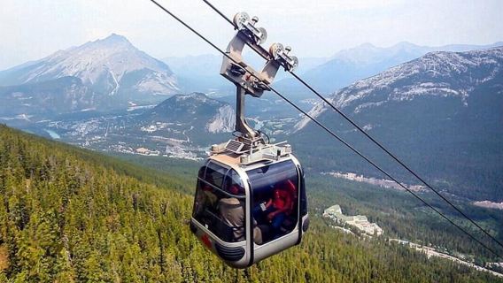 Banff-Gondel, Lake Louise, Emerald, Minnewanka und Banff Town