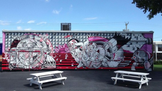 美國邁阿密海灣公園+温尼伍德牆+小島皇后號遊船+佩雷斯藝術館