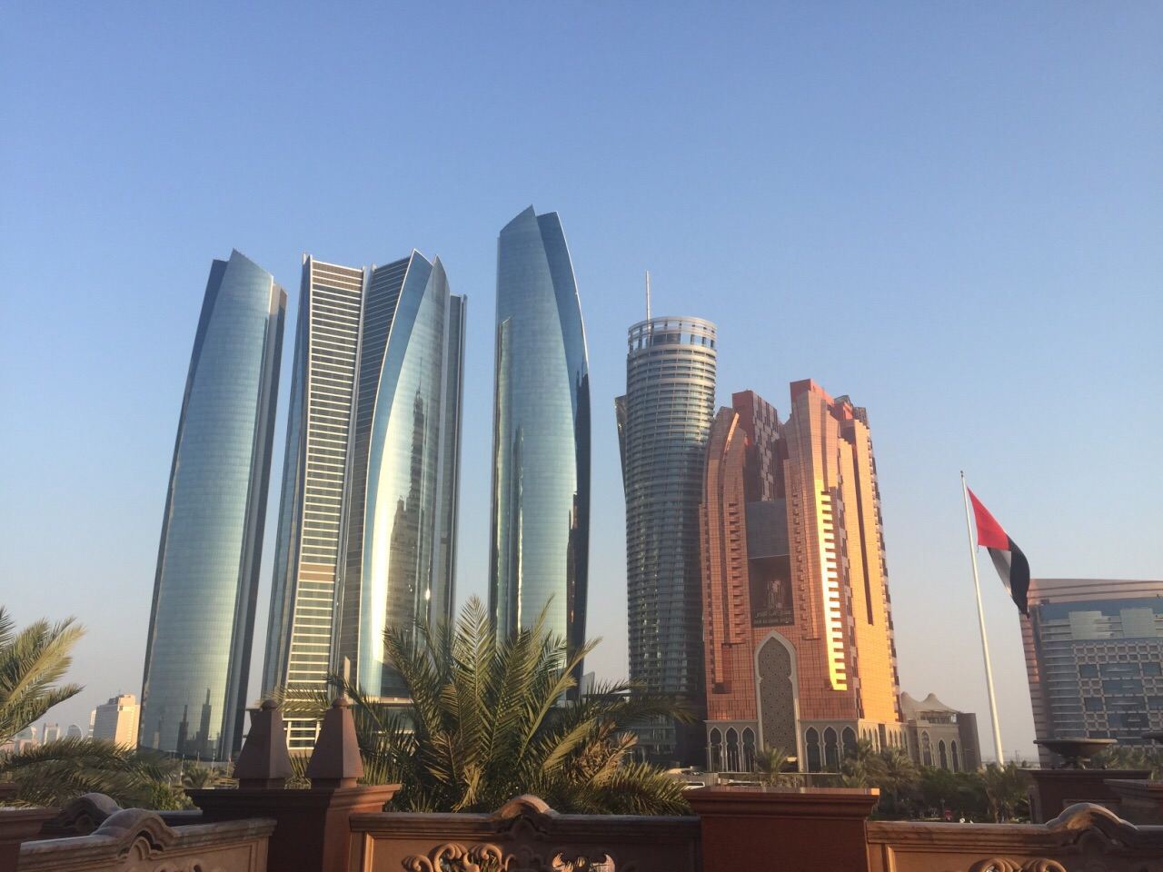 Abu Dhabi, UAE - Etihad Towers Observation Deck/Ferrari World Yas Island, Abu Dhabi Exterior Chinese/English Private Charter