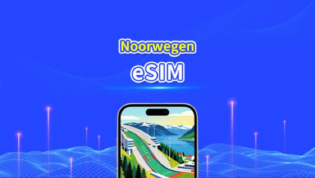 Noorwegen eSIM | 5G/4G | High-speed data | 24 uur | 1-30 dagen | QR-code
