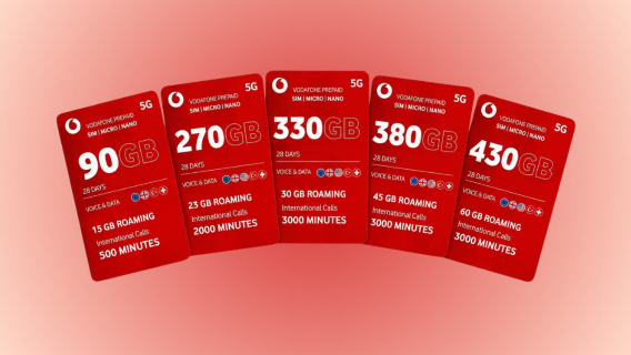 [Spain] Vodafone|5G SIM Card|Multi Options|Data+Calls|Pick up at Barcelona Airport T1&T2|EU Roaming