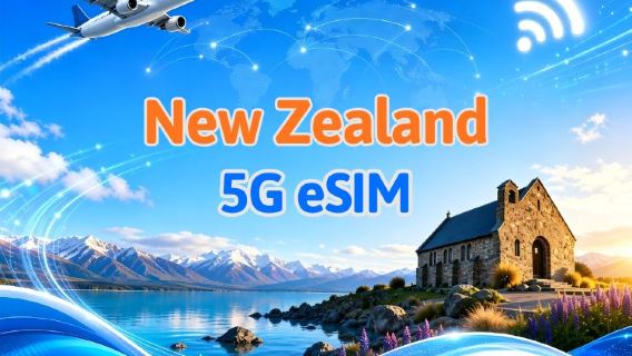 Nieuw-Zeelandse 5G eSIM | Ondersteunt Google Maps / TikTok / ChatGPT | Dag-/datapakketten | 1-30 dagen | Facturering binnen 24 uur | QR-code