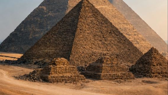Excursión de un día con servicio de coche privado con conductor en Egipto: Pirámides de El Cairo/Templo de Luxor/Gran Museo Egipcio con servicio en chino