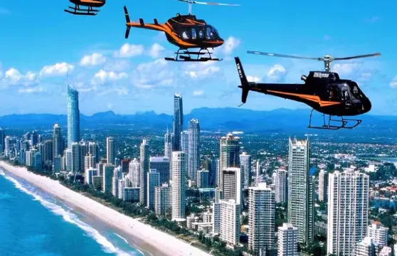 黃金海岸Gold Coast海洋世界直升機觀光飛行體驗【5/10/15分鐘體驗＋多場次可選＋美麗海濱/多景點路線】
