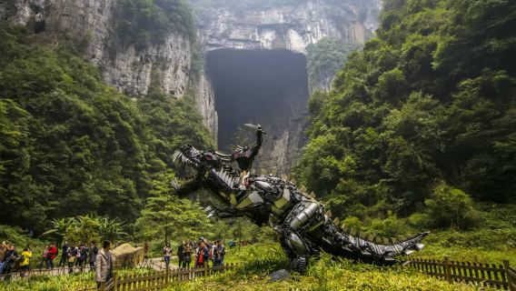 Tiga Jembatan Alami + Celah Longshuixia & Transfer Bersama dari Chongqing ke Area Pemandangan (Pulang-Pergi)