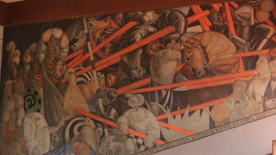 Thành phố Mexico: Tranh tường tại Bảo tàng San Ildefonso