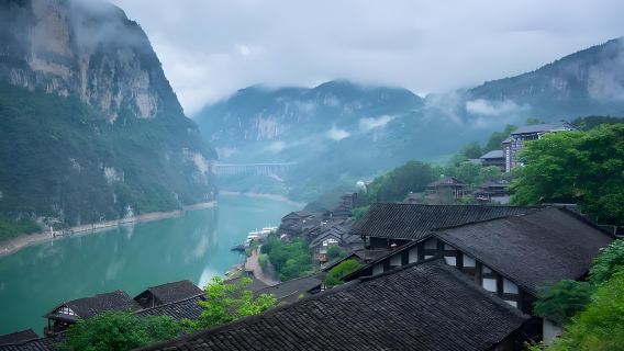 Chongqing, China|De oude stad Gongtan of de stad Chiyou Jiuli + Wujiang-galerij|Zuidoost-Chongqing: Miao Soul* Galerij