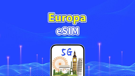 Europa eSIM | 5G/4G | Dagelijks/Totaal datapakket | 1-30 dagen | 24-Uurs facturering | QR-code