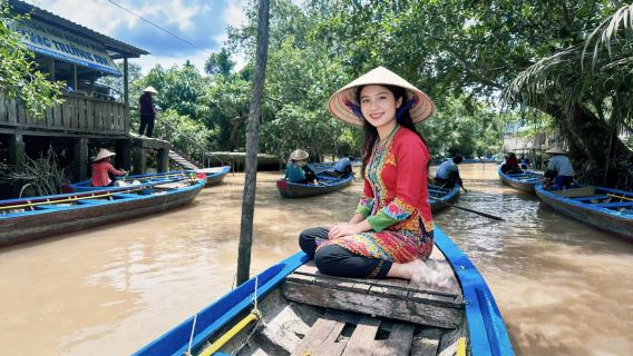 胡志明湄公河一日遊【獨立包團+傳統手划船遊椰林+上門接送】