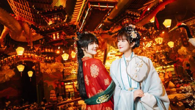 中国 上海叙宴 - 古代没入型宮廷宴(唐王朝)|飲食+漢服体験+宮廷パフォーマンス【メイク/撮影/古風写真の手配可能】-長安賦