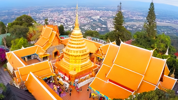DOI SUTHEP, WAT PHA LAT ve BAAN KANG WAT (Moda El Sanatları Köyü) Yarım Günlük Turu