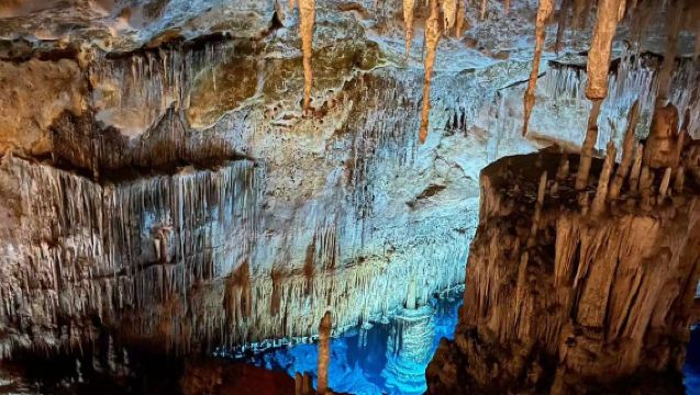 Lawatan Sehari dengan Sewaan Peribadi Berbahasa Cina ke Katedral Palma + Gua Hams + Pantai Palma [Tiket Masuk Tidak Termasuk]